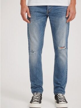 Levi's Levis Men Distressed Widely Ripped 512 Slim Jeans SIZE 38 30 NWT